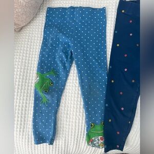 Mini Boden frog leggings 3-4 years